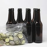 Set Botellas y chapas para elaborar cerveza en casa | El complemento perfecto | Envasa el mosto...