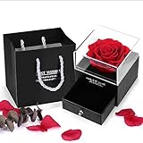 Rosa Eterna, Regalo San Valentin Mujer,Preservadas Flores con Caja de Joyería Romántico Rosa...