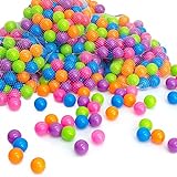 LittleTom Pelotas multicolores de plástico Ø5,5cm de diámetro | 50 pequeñas Bolas de...